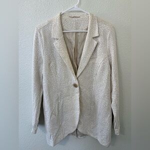 Soft Surroundings Leontine Ponte Leopard Jacket Size Large